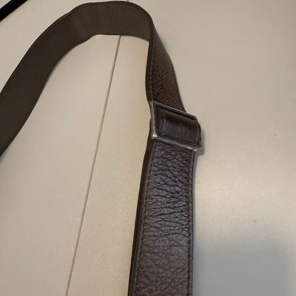 Brighton Zoe Metallic Bronze Crinkle Leather Crossbody Bag - Picture 4 of 16